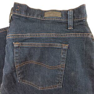 Vintage Lee Jeans Womens 20P Blue Denim Straight Relaxed Stretch Rivets 1889